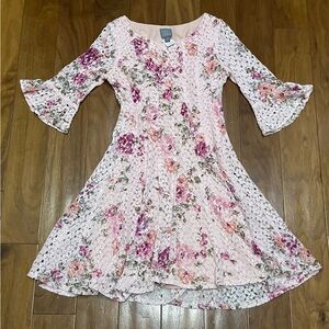 Fully lined Floral Lace Dress